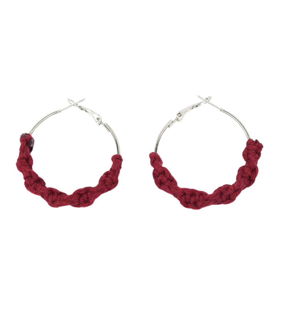 Berry Braided Hoops