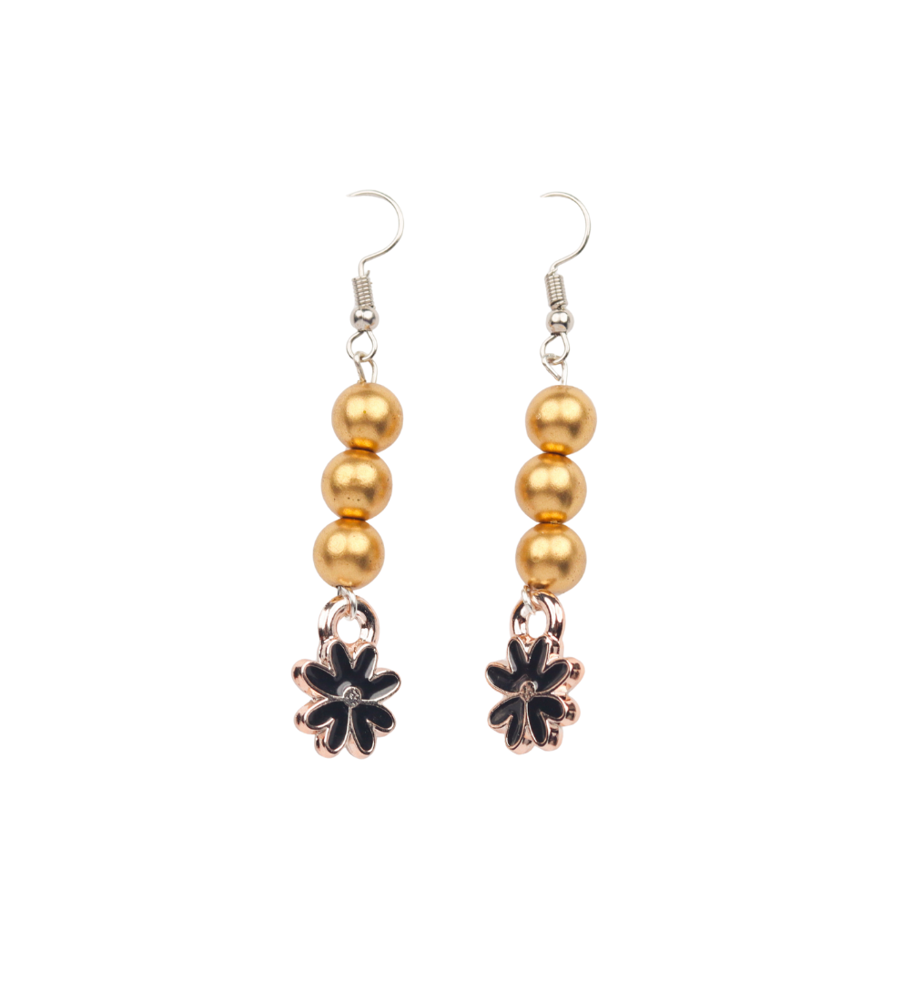 Golden Beads Drop earrings