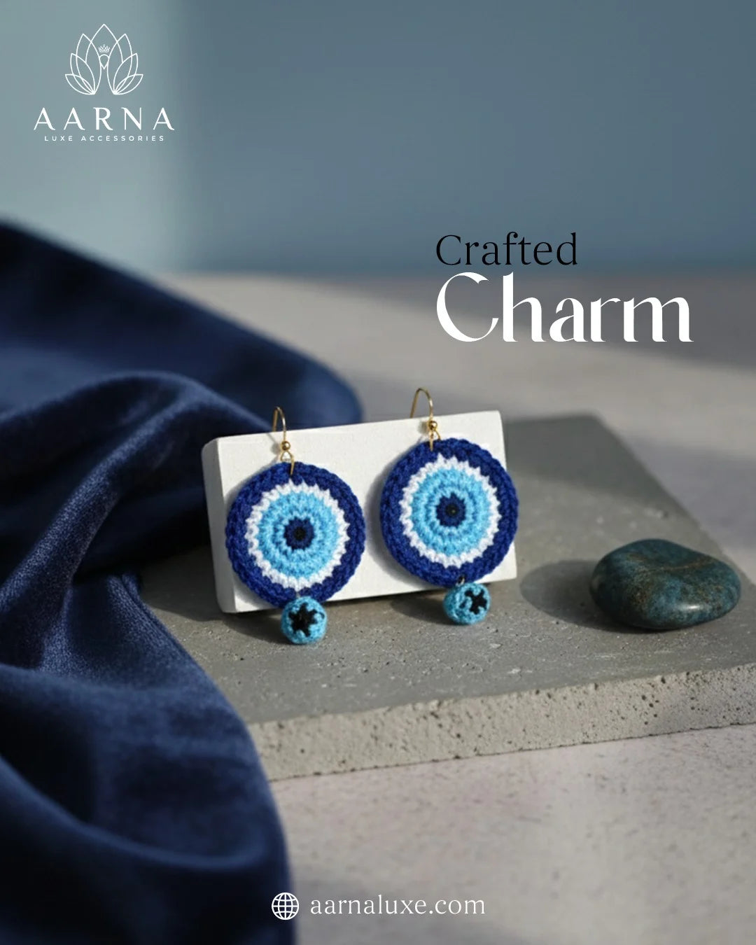 Evil Eye Charm Earrings