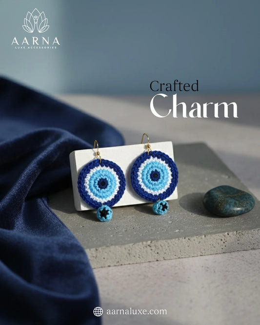 Evil Eye Charm Earrings