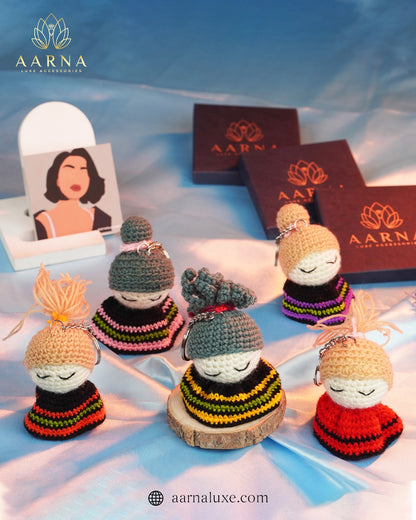 Handmade Crochet Doll Keychain
