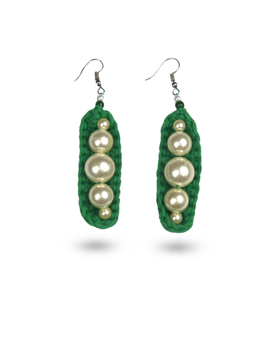 Emerald Pearl Cascade Earrings