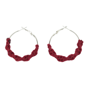 Berry Braided Hoops