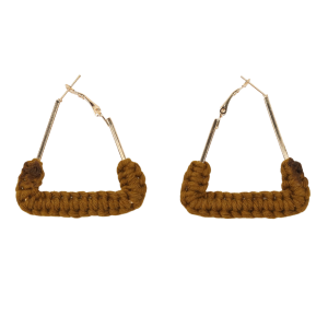 Mustard Matrix Earrings
