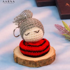 Handmade Crochet Doll Keychain